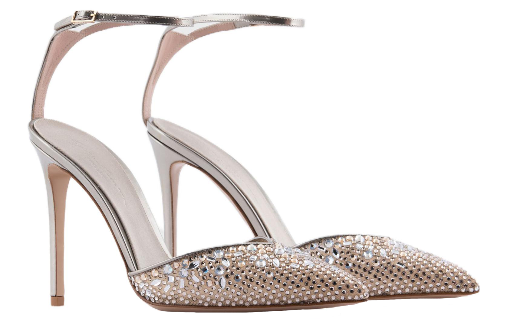 Lookbook (W) Stiletto Kulit Giorgio Armani 'Coklat Muda' X1E931XN3521R274