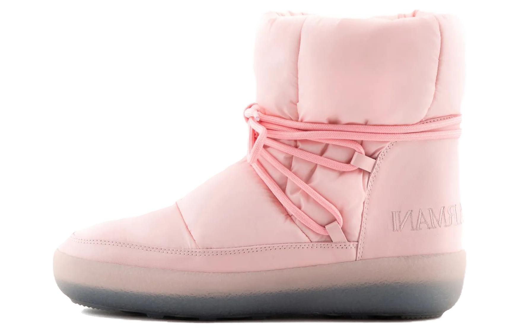 (Women) Giorgio Armani Round-Toe Comfort Short Boot 'Pink' X1N167XN9371A095