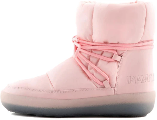 (Women) Giorgio Armani Round-Toe Comfort Short Boot 'Pink' X1N167XN9371A095 Buy (Women) Giorgio Armani Round-Toe Comfort Short Boot 'Pink' X1N167XN9371A095