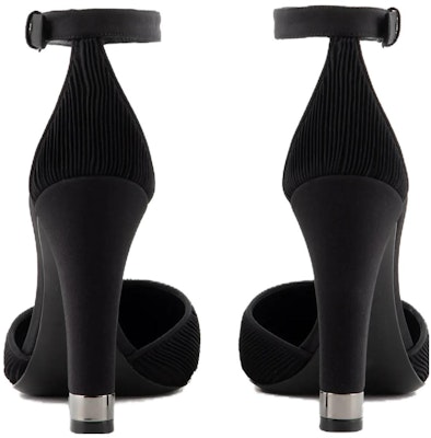 (Women) Giorgio Armani Velvet Pointed Toe 'Black Chunky Heel' X1F186XN9621K001 Shop (Women) Giorgio Armani Velvet Pointed Toe 'Black Chunky Heel' X1F186XN9621K001