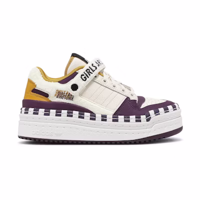 (W) Girls Are Awesome adidas Triple Platforum Low 'White Purple Beauty'