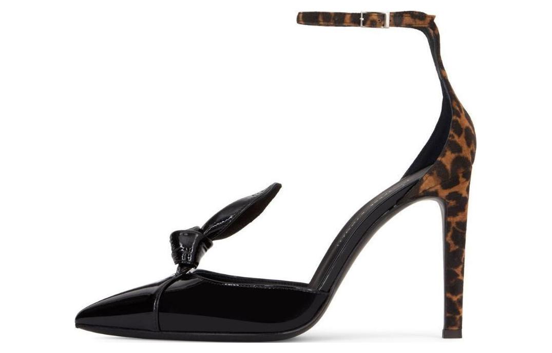 (Women) Giuseppe Zanotti 'Chili Pepper Black Patent Leather Pointed-Toe Stiletto' 1I060020001