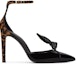 Order (W) Giuseppe Zanotti 'Chili Pepper Hitam Kulit Berkilat Kasut Tumit Tinggi Runcing' 1I060020001