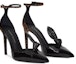 Lookbook (W) Giuseppe Zanotti 'Chili Pepper Hitam Kulit Berkilat Kasut Tumit Tinggi Runcing' 1I060020001