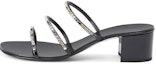 Buy (W) Giuseppe Zanotti 'Sandal Block Tumit Kristal Hitam Klasik' I300016001