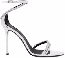 Order GIUSEPPE ZANOTTI/GZ 人造皮革 優雅水鑽尖頭細高跟 一字帶涼鞋 女款 白色