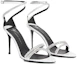 Lookbook (Women) Giuseppe Zanotti 'Elegant Rhinestone Pointed Stiletto Ankle Strap Sandal White' I300029005