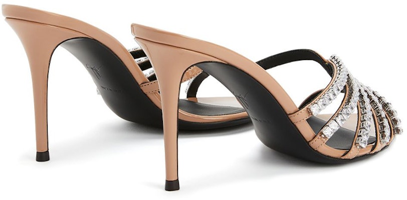(Women) Giuseppe Zanotti 'Nude Crystal Embellished Stiletto Slide' E300075A006 Shop (Women) Giuseppe Zanotti 'Nude Crystal Embellished Stiletto Slide' E300075A006