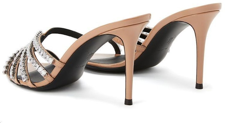 (Women) Giuseppe Zanotti 'Nude Crystal Embellished Stiletto Slide' E300075A006 Purchase (Women) Giuseppe Zanotti 'Nude Crystal Embellished Stiletto Slide' E300075A006