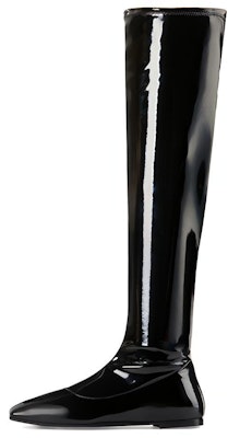 (Women) Giuseppe Zanotti 'Pigalle 05 Black Square Toe Flat High Boot' I080011001 Buy (Women) Giuseppe Zanotti 'Pigalle 05 Black Square Toe Flat High Boot' I080011001