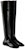 (W) Giuseppe Zanotti 'Pigalle 05 Black Square Toe Flat High Boot' Kasut But Hitam I080011001
