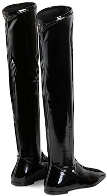 (Women) Giuseppe Zanotti 'Pigalle 05 Black Square Toe Flat High Boot' I080011001 Lookbook (Women) Giuseppe Zanotti 'Pigalle 05 Black Square Toe Flat High Boot' I080011001