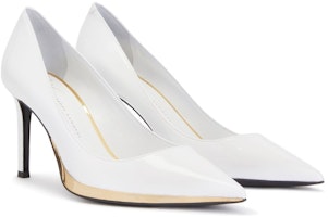 giuseppe zanotti/GZ Virgyn 尖頭淺口 細跟 高跟鞋 女款 白色 Order giuseppe zanotti/GZ Virgyn 尖頭淺口 細跟 高跟鞋 女款 白色