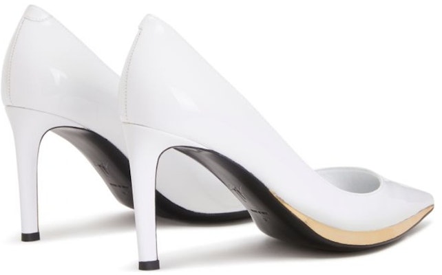 giuseppe zanotti/GZ Virgyn 尖頭淺口 細跟 高跟鞋 女款 白色 Lookbook giuseppe zanotti/GZ Virgyn 尖頭淺口 細跟 高跟鞋 女款 白色
