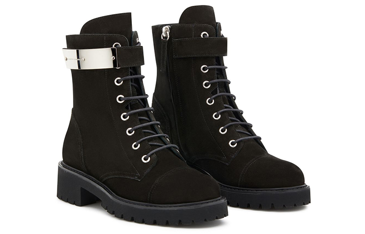 (W) Giuseppe Zanotti Alexa 'Black Moto Boot' 圖 2