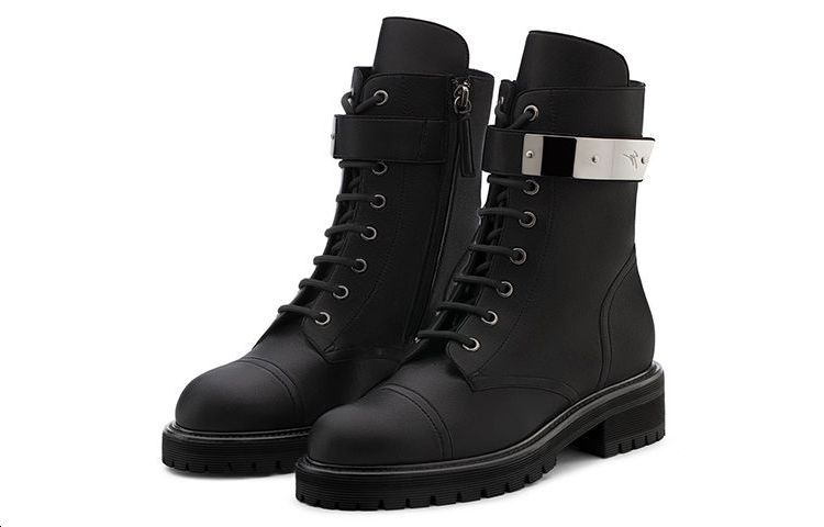 (W) Giuseppe Zanotti Alexa 'Metallic Silver Black' 圖 4