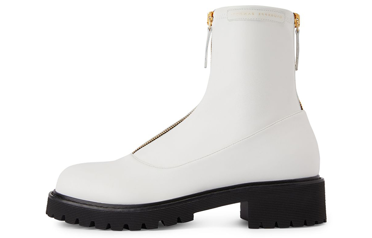 (W) Giuseppe Zanotti Alexa 'White Stretch Synthetic Fabric Boot'