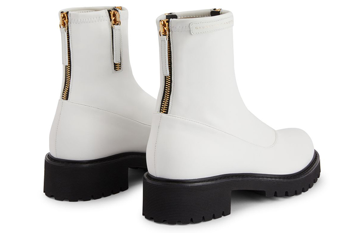 (W) Giuseppe Zanotti Alexa 'White Stretch Synthetic Fabric Boot' 圖 3