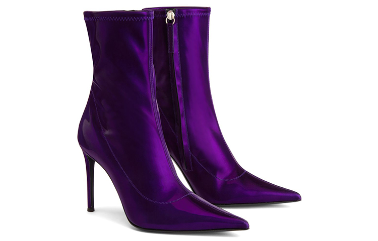Shop (Women) Giuseppe Zanotti Ametista Bootie 'Purple Pointed Toe' I170008004
