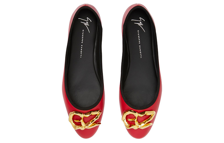 (W) Giuseppe Zanotti Amur Ballet Flat 'Red Leather' 圖 4