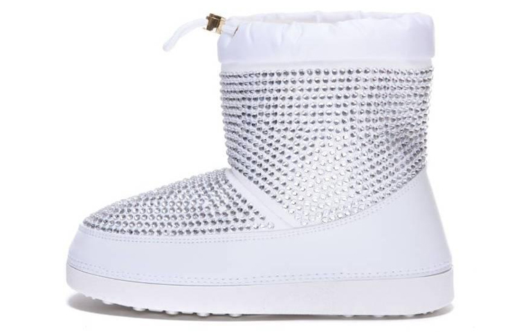 (W) Giuseppe Zanotti Aspen 'White Crystal Embroidery'