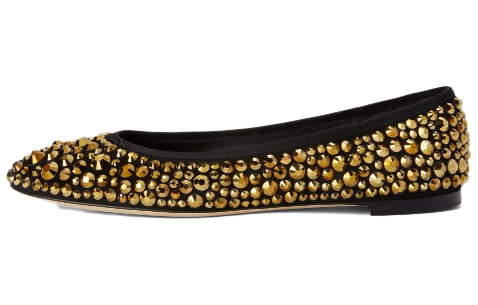 (W) Giuseppe Zanotti Ballet Flat 'Black Gold'