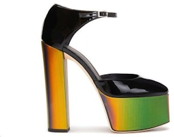 giuseppe zanotti/GZ Bebe 漆皮 防水台金屬扣 高跟鞋 女款 黑色 Order giuseppe zanotti/GZ Bebe 漆皮 防水台金屬扣 高跟鞋 女款 黑色