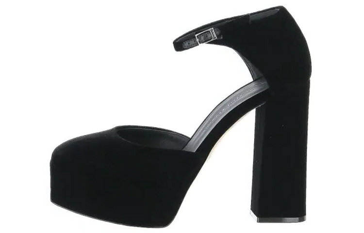(W) Giuseppe Zanotti Bebe High Heel 'Black Velvet'