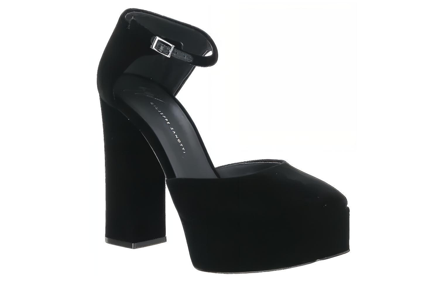 (W) Giuseppe Zanotti Bebe High Heel 'Black Velvet' 圖 3