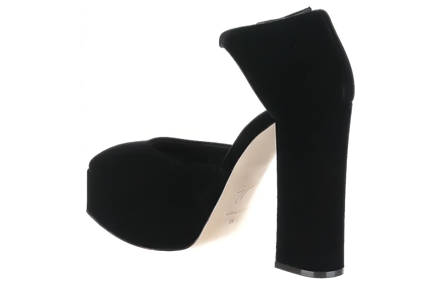 (W) Giuseppe Zanotti Bebe High Heel 'Black Velvet' 圖 4
