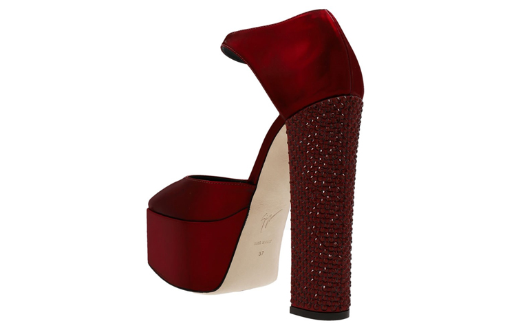 (W) Giuseppe Zanotti Bebe Midi 'Burgundy Fashion' 圖 3