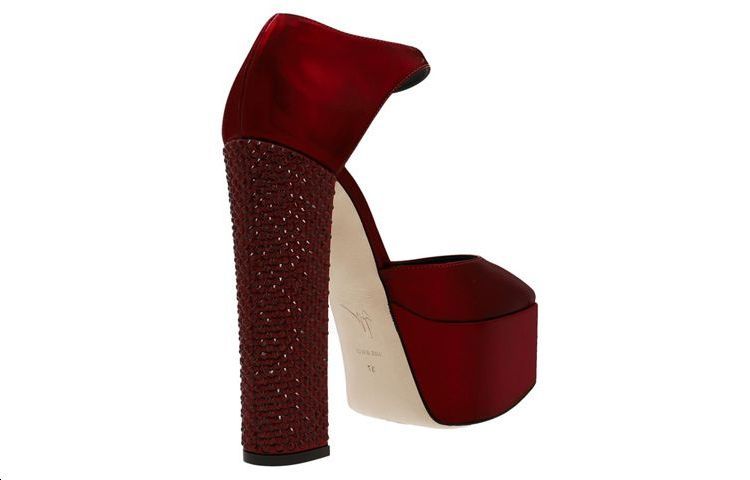 (W) Giuseppe Zanotti Bebe Midi 'Burgundy Fashion' 圖 4