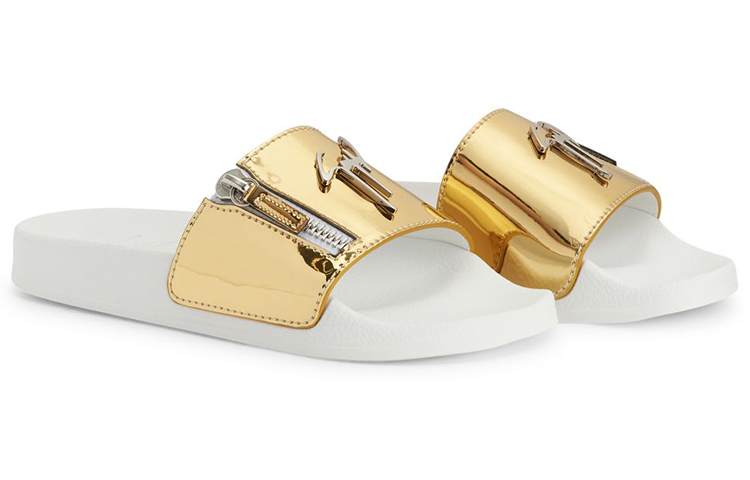 (W) Giuseppe Zanotti Brett Zip 'Gold' 圖 2