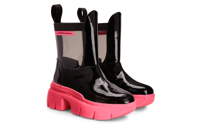 (W) Giuseppe Zanotti Chelsea Boot 'Apocalypse Riot Patent Black Grey' 圖 2