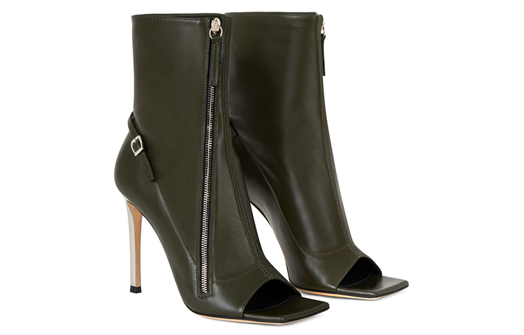 Lookbook (W) Giuseppe Zanotti Circe "Bottines Vertes à Bout Ouvert" E170002002