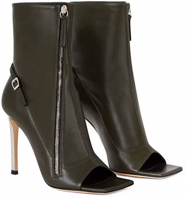(W) Giuseppe Zanotti Circe "Bottines Vertes à Bout Ouvert" E170002002 Lookbook (W) Giuseppe Zanotti Circe "Bottines Vertes à Bout Ouvert" E170002002