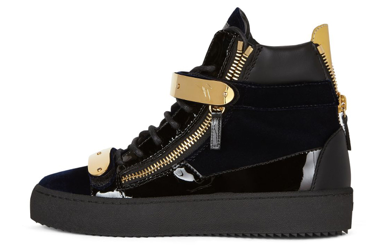 (Women) Giuseppe Zanotti Coby Mid-Top 'Blue Black Velvet' RS10053002