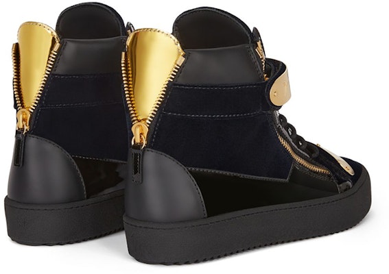 (Women) Giuseppe Zanotti Coby Mid-Top 'Blue Black Velvet' RS10053002 Lookbook (Women) Giuseppe Zanotti Coby Mid-Top 'Blue Black Velvet' RS10053002