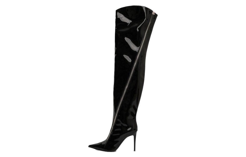 (Women) Giuseppe Zanotti Crudelia Pointed-Toe Tall Boots 'Black 10.5cm Heel' I180005001