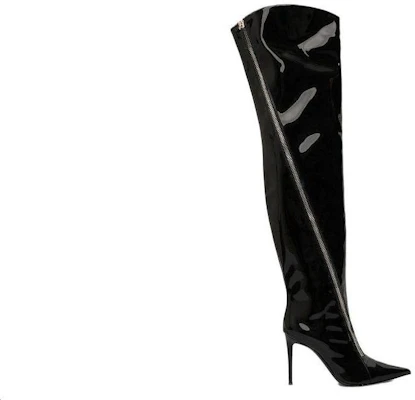 (W) Giuseppe Zanotti Crudelia Boots Hitam Hak Tinggi 10.5cm Toe Lancip I180005001 Order (W) Giuseppe Zanotti Crudelia Boots Hitam Hak Tinggi 10.5cm Toe Lancip I180005001