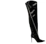 Order (W) Giuseppe Zanotti Crudelia Boots Hitam Hak Tinggi 10.5cm Toe Lancip I180005001