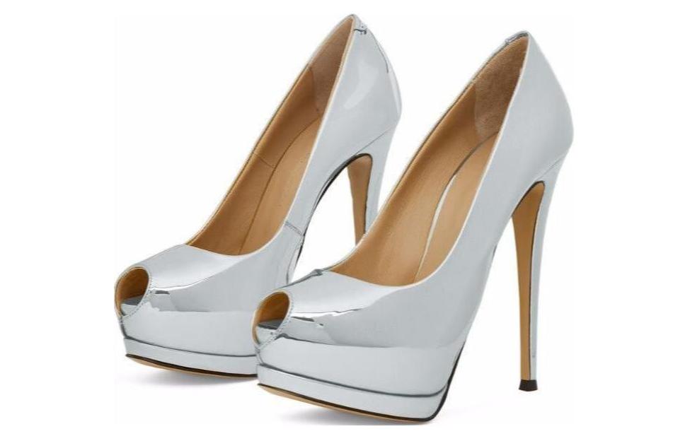 (W) Giuseppe Zanotti Design Mule Stiletto 'Silver' 圖 4