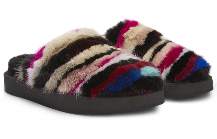 (W) Giuseppe Zanotti Dimitra Mule 'Multicolor Texture' 圖 2