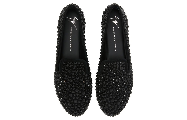 Shop (W) Giuseppe Zanotti Evangeline 'Bordado de Cristales Negros' E360007006