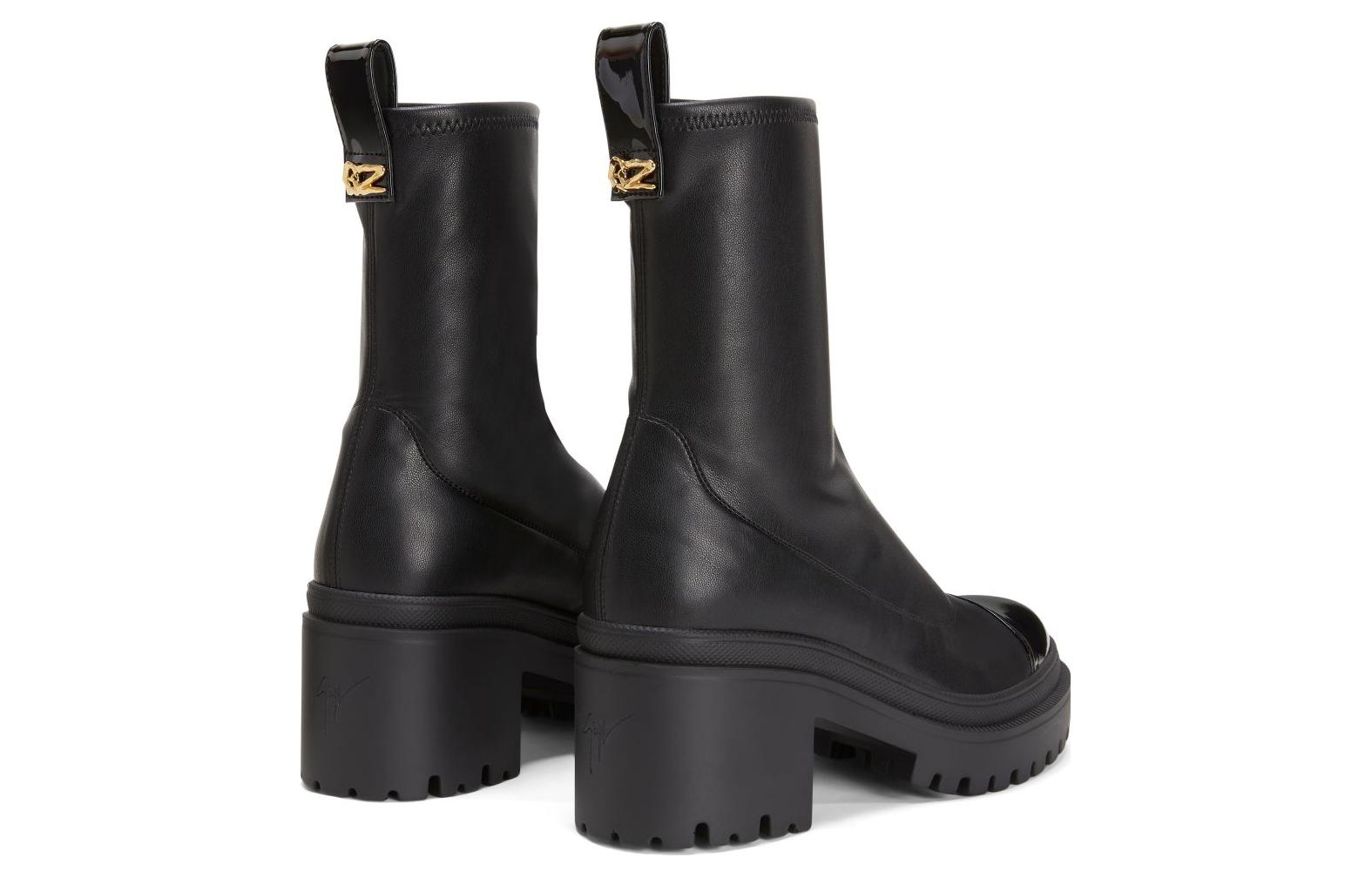 Shop (W) Giuseppe Zanotti Sepatu Boots Kulit Fashion 'Hitam' I270029001