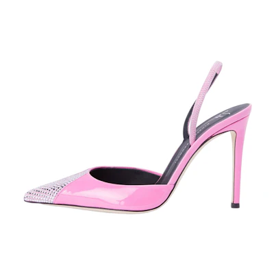 (W) Giuseppe Zanotti Fashion Slip-On Stiletto 'Pink Patent'