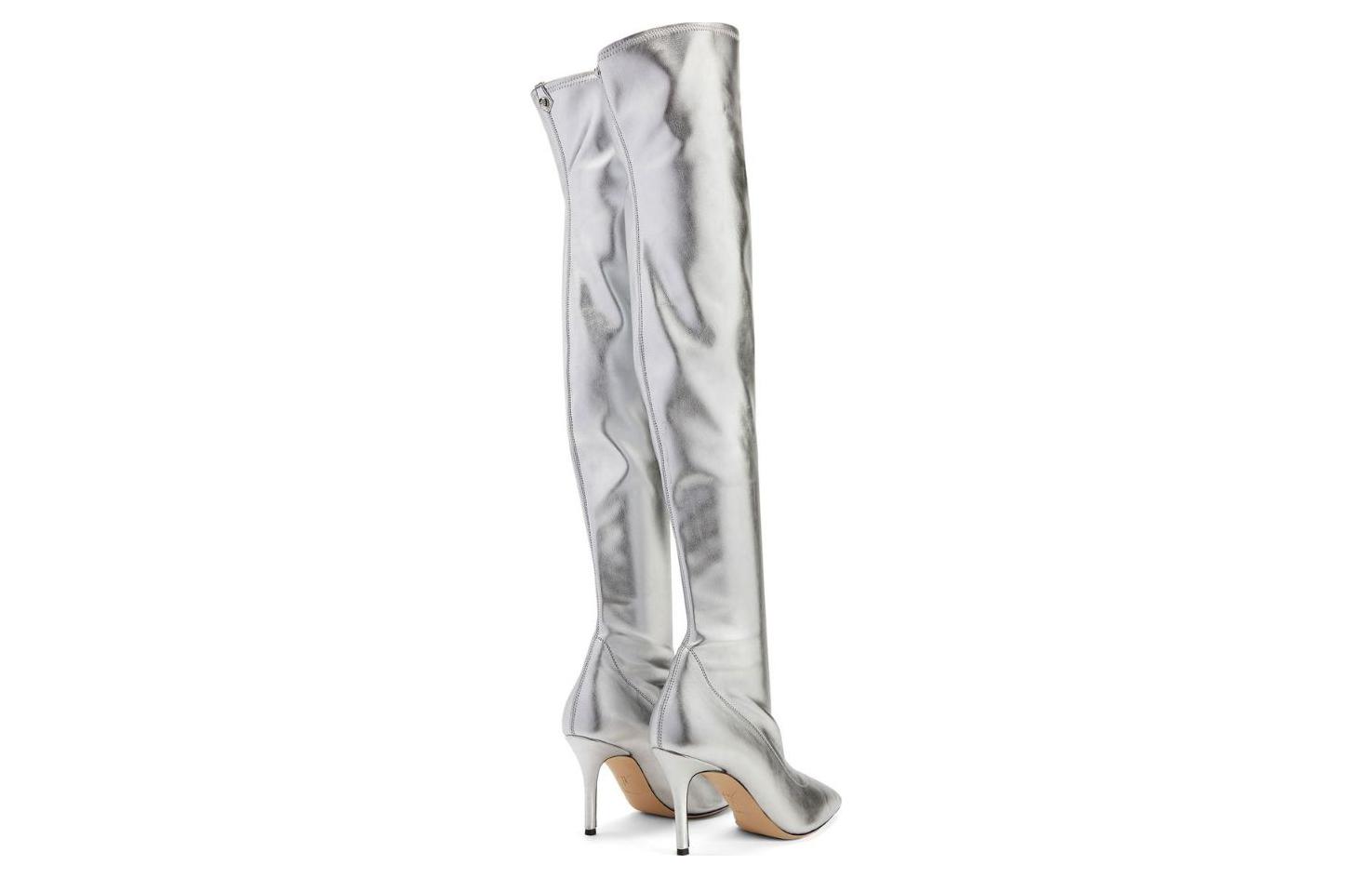 (W) Giuseppe Zanotti Felicity 'Silver Over-The-Knee High Heel' 圖 4