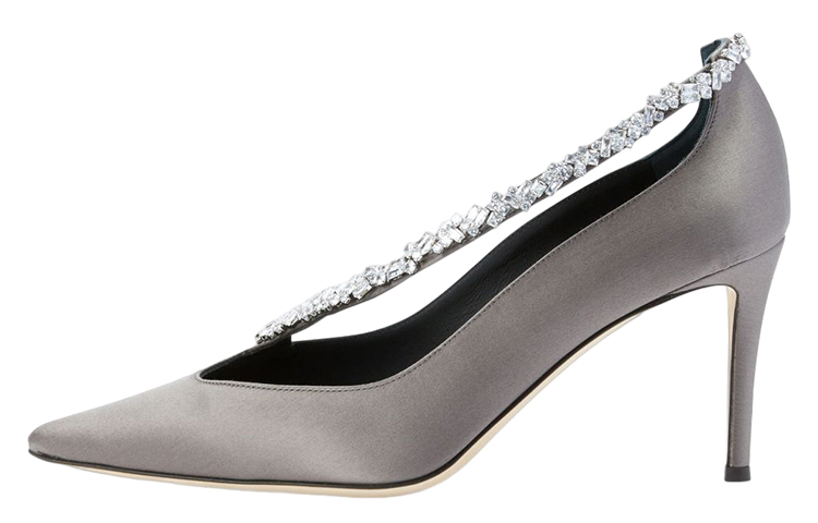 (W) Giuseppe Zanotti Filipa 'Crystal Grey Satin'