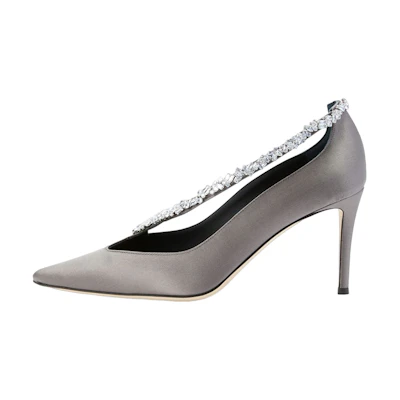 (W) Giuseppe Zanotti Filipa 'Crystal Grey Satin'