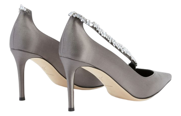 (W) Giuseppe Zanotti Filipa 'Crystal Grey Satin' 圖 3